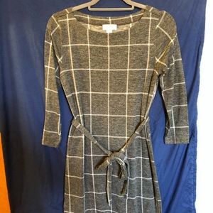Ann Taylor Loft Plaid Knit Dress